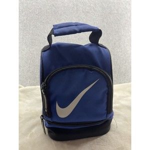Nike Small Lunch Bag BlueTwo Compartment Insulated Swoosh Logo